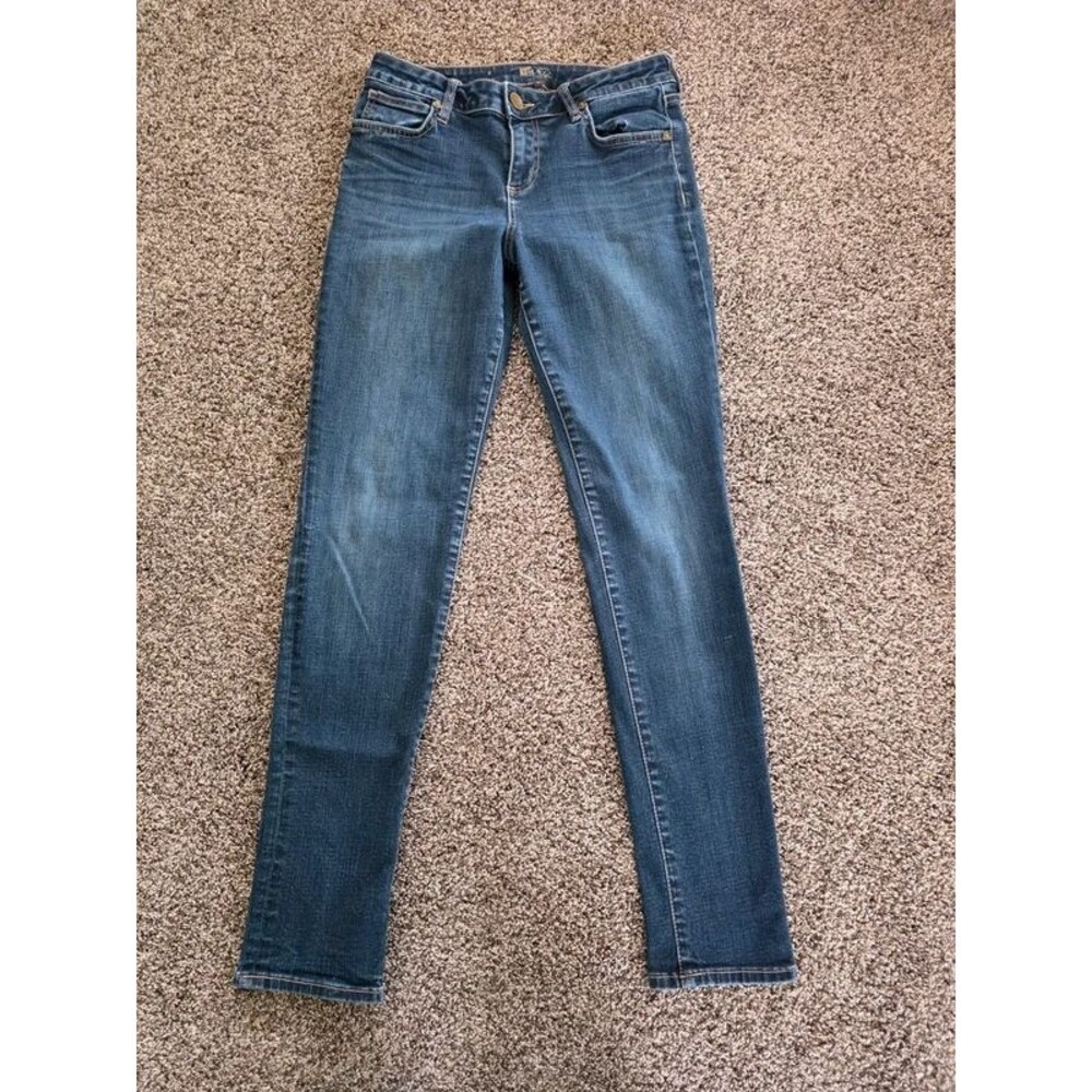 KUT from the Kloth Diana Kurvy Skinny Jeans Womens Size 8 Blue Stretch Denim KP0
